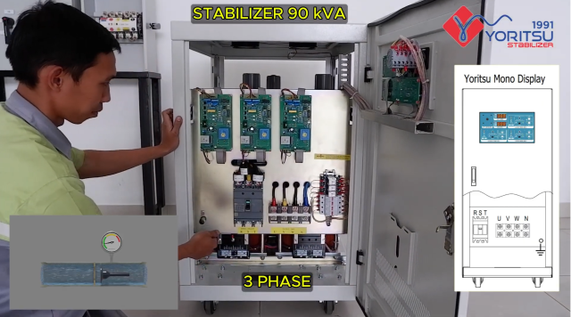 Cara pemasangan Stabilizer Yoritsu dengan Ohm Saklar 5 Pole